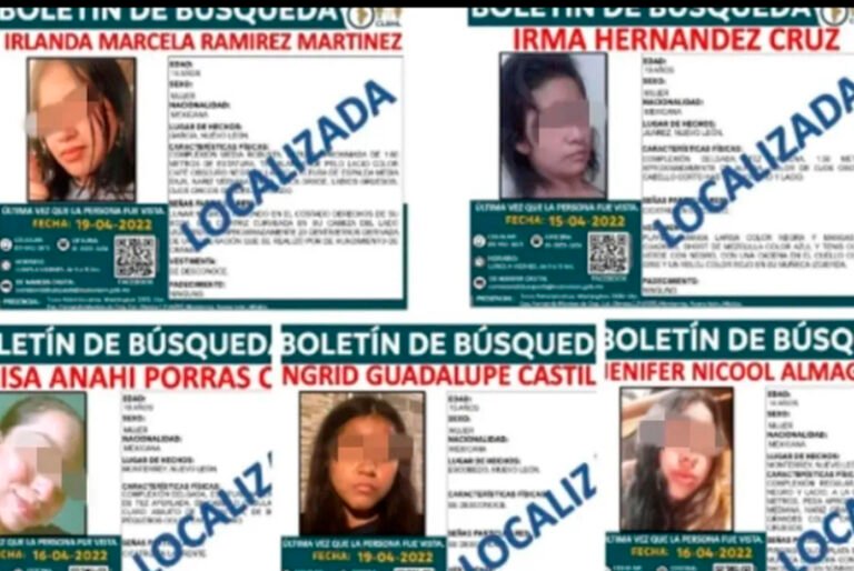 Hallan a cinco desaparecidas durante la búsqueda de Debanhi, Fiscalía busca a 26 más en Nuevo León