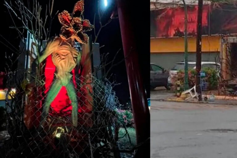 Netflix reporta desaparición de domogorgon instalado afuera de Oxxo en Monterrey