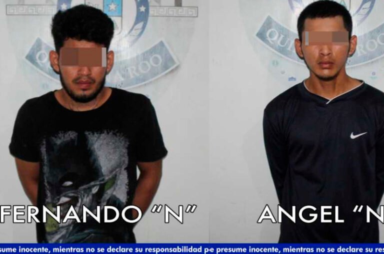 Detienen a dos hombres con drogas; investigan su participación en varios asesinatos en Cancún
