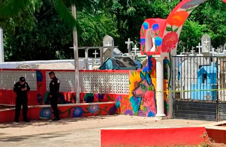 Hallan feto enterrado de forma clandestina en el cementerio de Yucatán