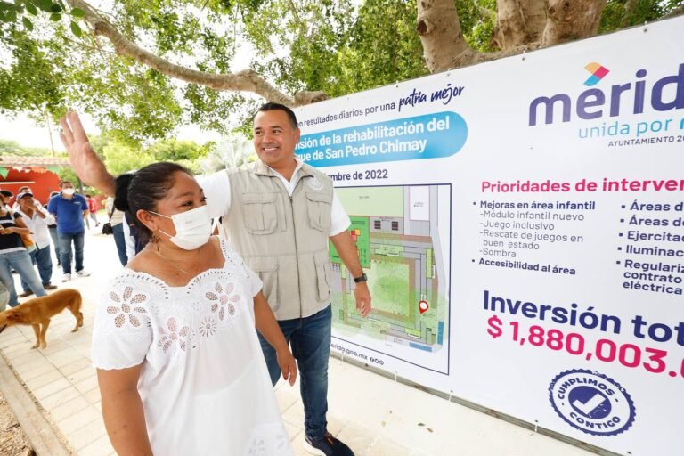 El alcalde de Mérida Renán Barrera “Desarrollo económico y social deben ir juntos: inversión millonaria en comisarias”