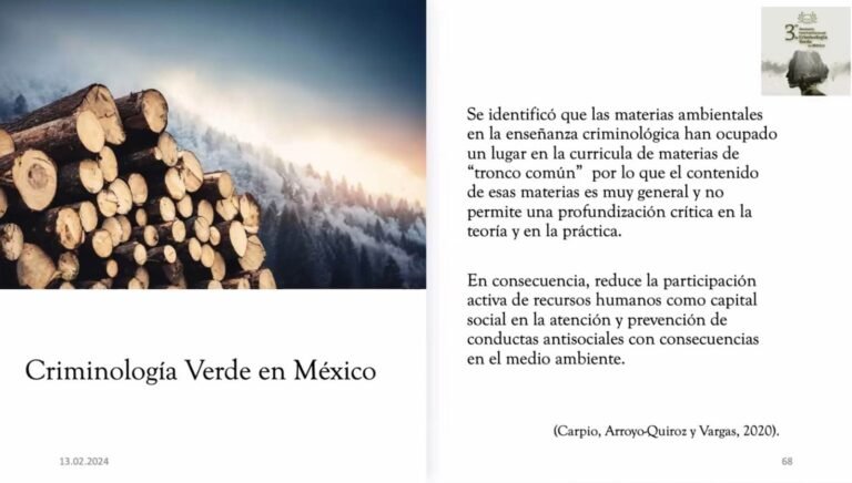 Delitos ambientales se deben combatir con criminología verde